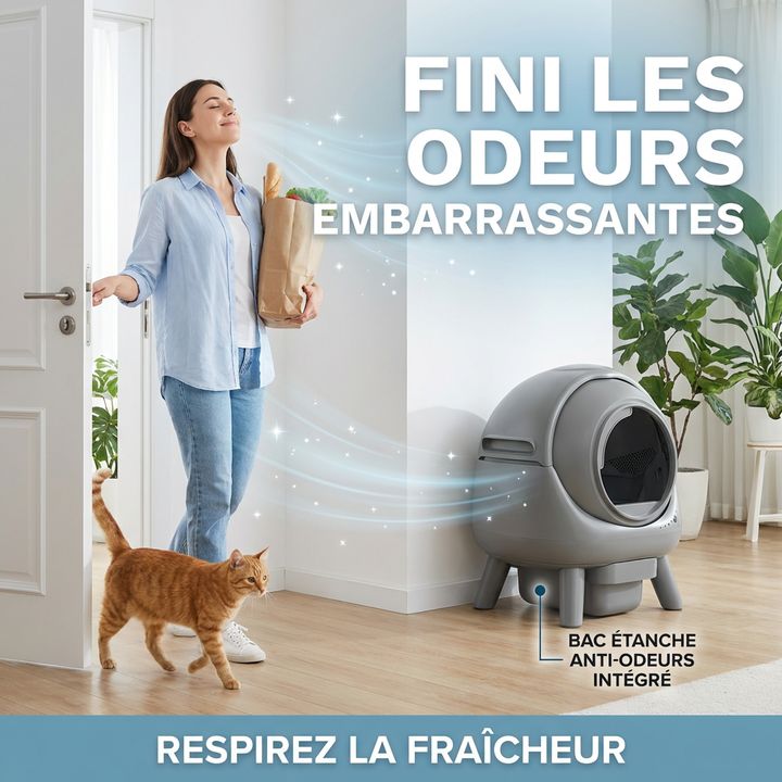 litiere automatique anti odeurs